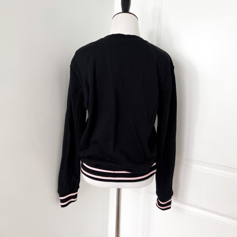 Fila Colorful Pastel Black Crew Neck Sweater View 3